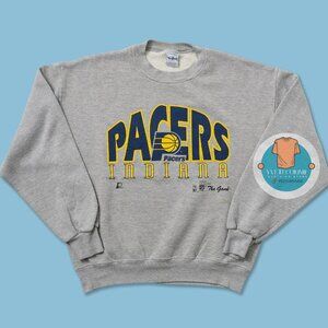 Indiana Pacers Sweater NBA crewneck sweatshirt, sport gray shirt 1998